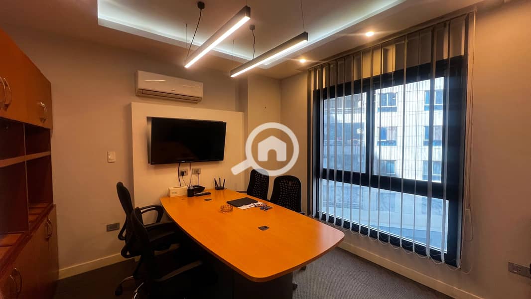 Furnished and air-conditioned administrative office for rent in Rehana Plaza, Zahraa El Maadi – pohled 2