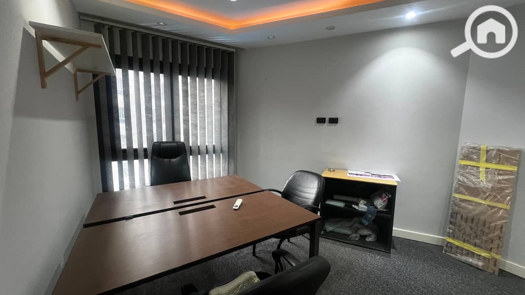 Furnished and air-conditioned administrative office for rent in Rehana Plaza, Zahraa El Maadi – pohled 3
