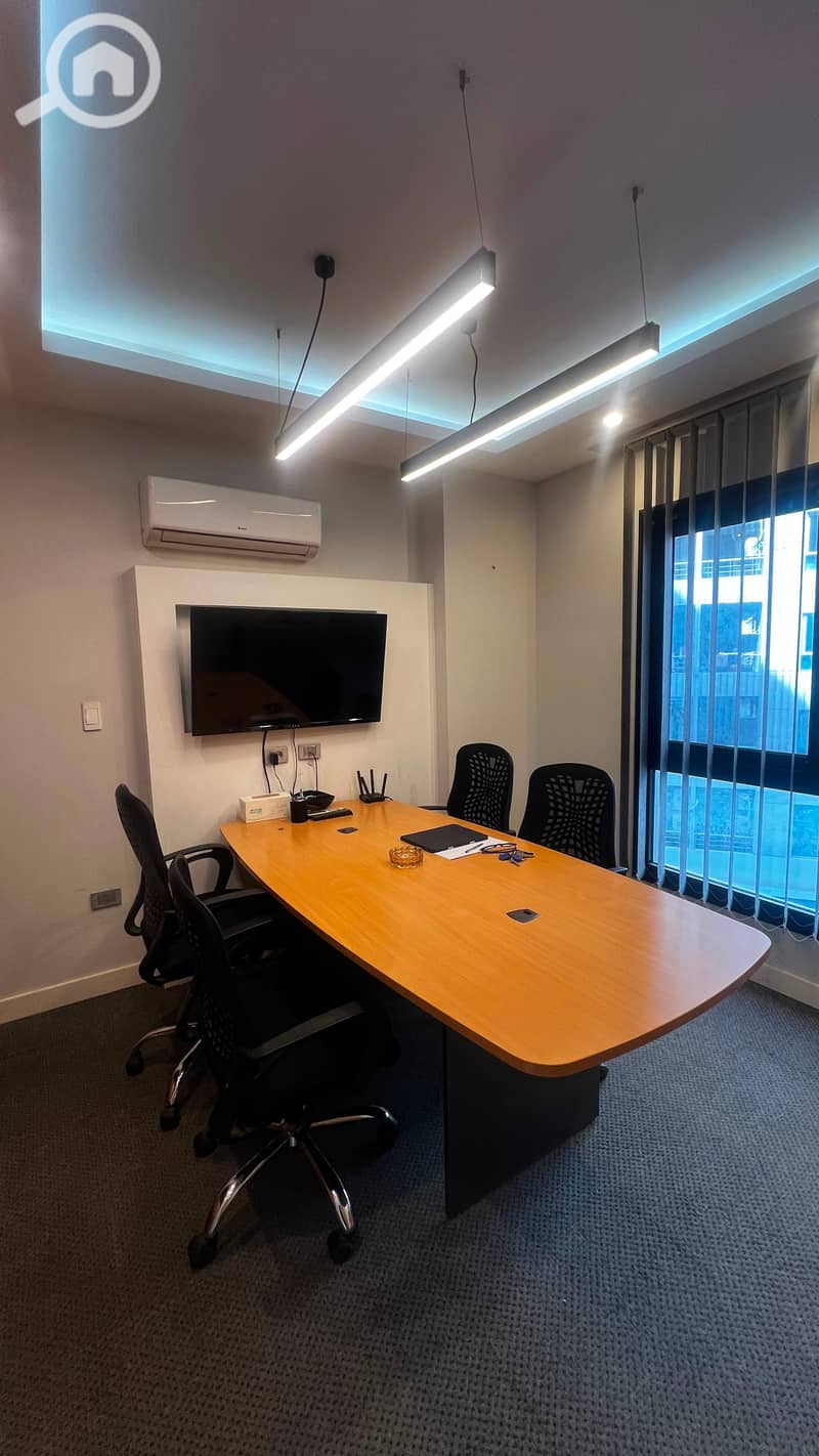 Furnished and air-conditioned administrative office for rent in Rehana Plaza, Zahraa El Maadi – pohled 4