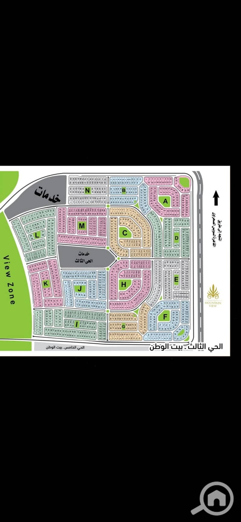 Land for sale in the Third Neighborhood, Beit Al-Watan, New Cairo - Ansicht 2