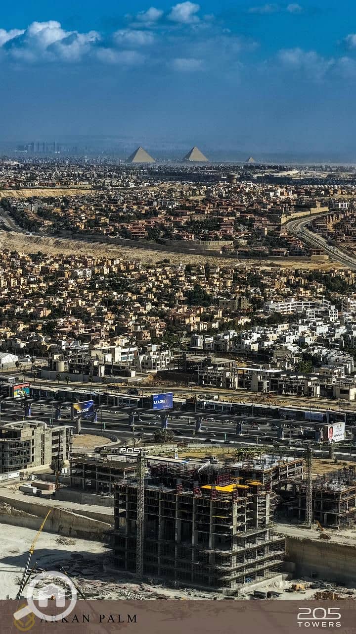 Investment Opportunity in 205 Arkan Palm, 130m Hotel apartment managed by InterContinental – the tallest tower in West Cairo - Mehr