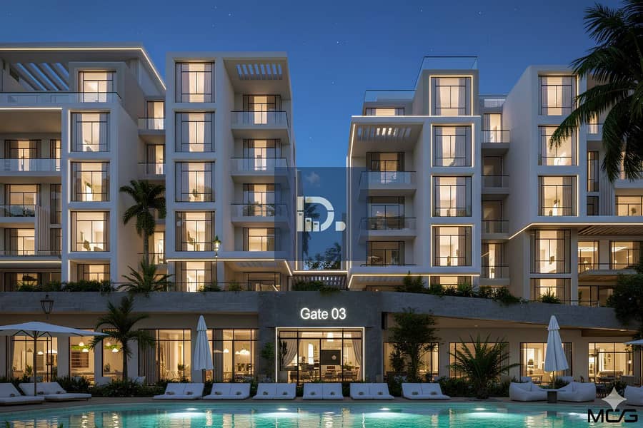 Own a 73m apartment (two rooms) with Pool View in the Stay In compound in front of MSA University, with a down payment starting from 314,000 and installments up to 8 years, including the garage. - Więcej