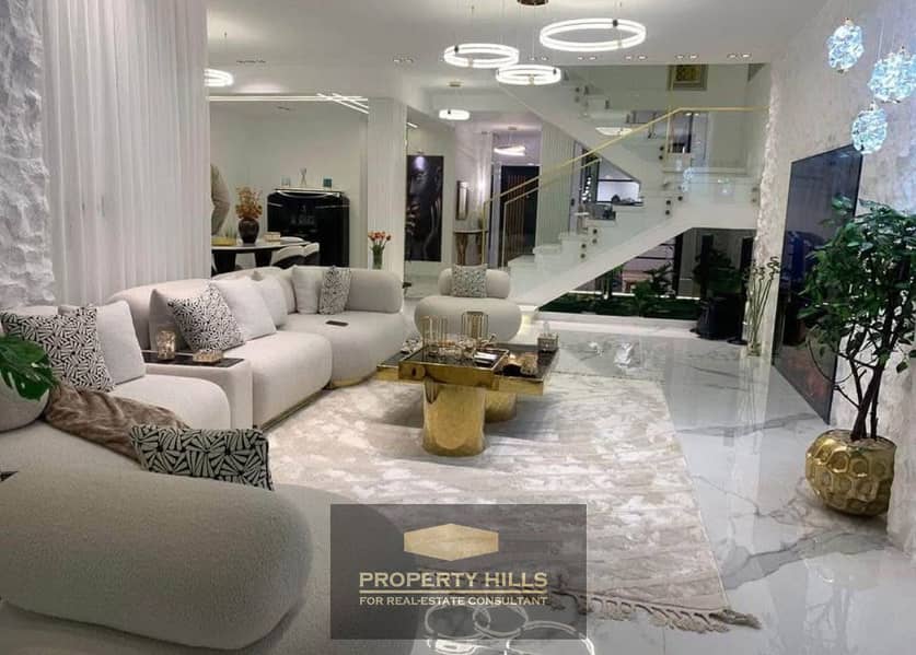 A 788-meter villa with a private swimming pool and panoramic view in Sheikh Zayed, next to Hyper One and Cairo University. - Ansicht 3