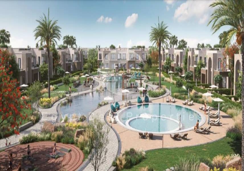 TOWNHOUSE 4 BEDROOMS FOR SALE IN NEW GOUNA RED SEA SEA VIEW PANORAMIC VIEW FULLY FINISHED BY ORASCOME AND PRICE WITH INSTALLMENT . - Widok 3