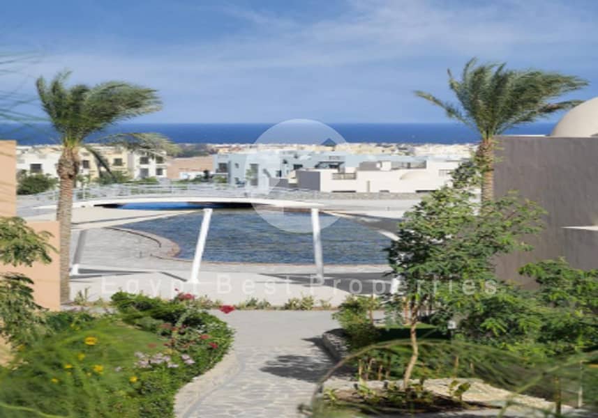 TOWNHOUSE 4 BEDROOMS FOR SALE IN NEW GOUNA RED SEA SEA VIEW PANORAMIC VIEW FULLY FINISHED BY ORASCOME AND PRICE WITH INSTALLMENT . - Widok 4