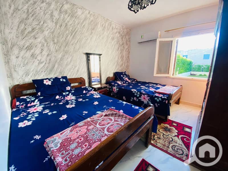 Chalet for rent, two air-conditioned rooms, ground floor with a garden in Al-Shorouk Village – pohled 5
