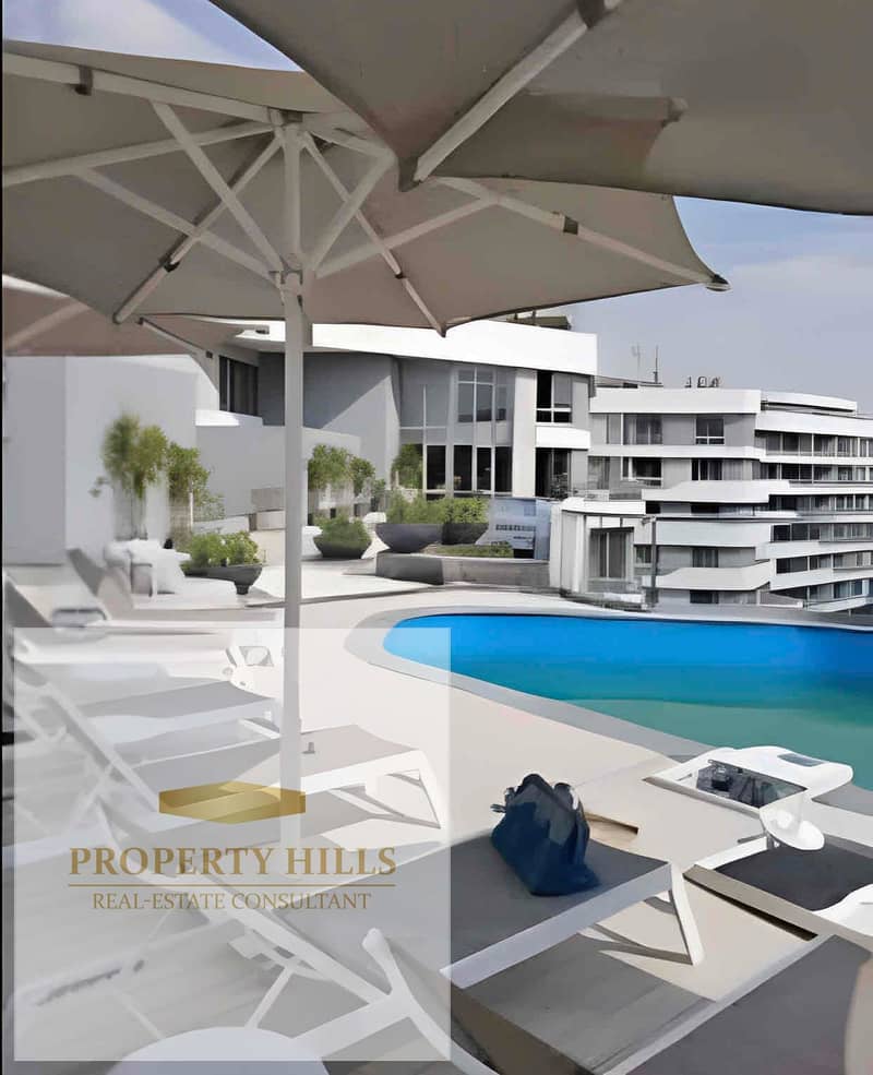 Lowest price for a duplex with immediate cash delivery ((14,365,000)) spacious area. A very high-end compound with all services, everything is smart, secure, and has guards next to Mountain View. - Widok 3