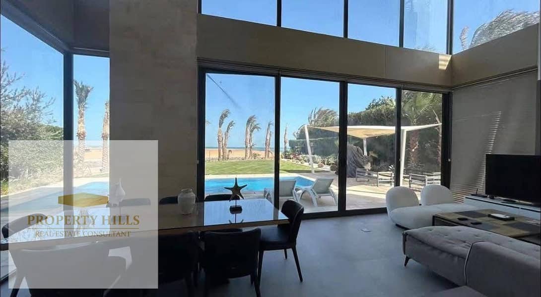 Fully finished Villa for Sale in the North Coast looking over the sea and 5 minutes from Swan Lake in a prime and price is negotaible with best discount  Built-up Area: 200 sqm Fully Finished with modern finishing  Practical Layout with Comfortable Livi - Widok 3
