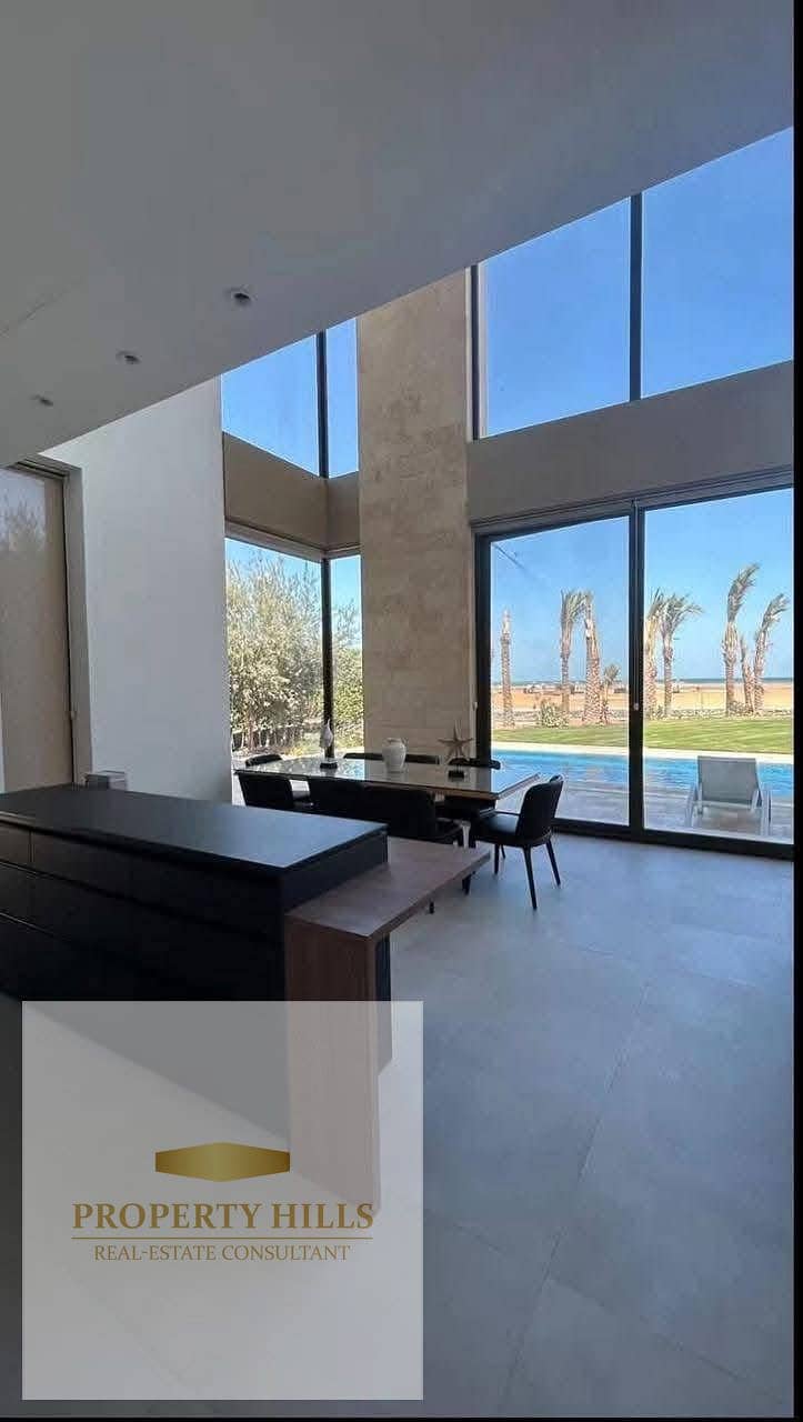 Fully finished Villa for Sale in the North Coast looking over the sea and 5 minutes from Swan Lake in a prime and price is negotaible with best discount  Built-up Area: 200 sqm Fully Finished with modern finishing  Practical Layout with Comfortable Livi - Widok 4
