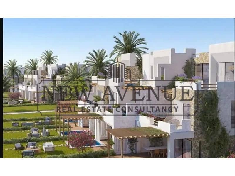 2Bedroom Lagoon View Chalet Fully Finished 10 Years Plan in El Masyaf Ras El Hekma - Więcej