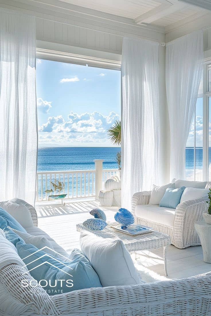 Immediate delivery of a fully finished, ultra-super-luxurious beachfront apartment for sale in New Alamein, North Coast, near Marina 8. - Widok 2