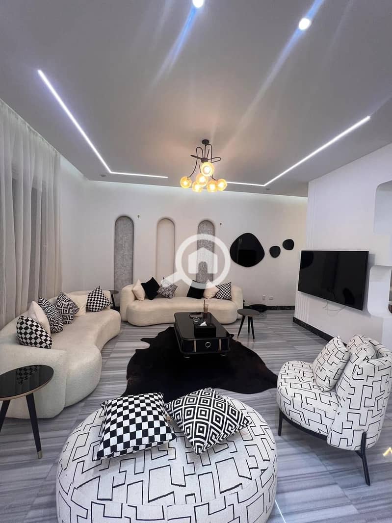 Standalone villa Fully Furnished 5BR With Modern furniture For Rent In El Sheikh Zayed inside Compound Jedar - Ansicht 6