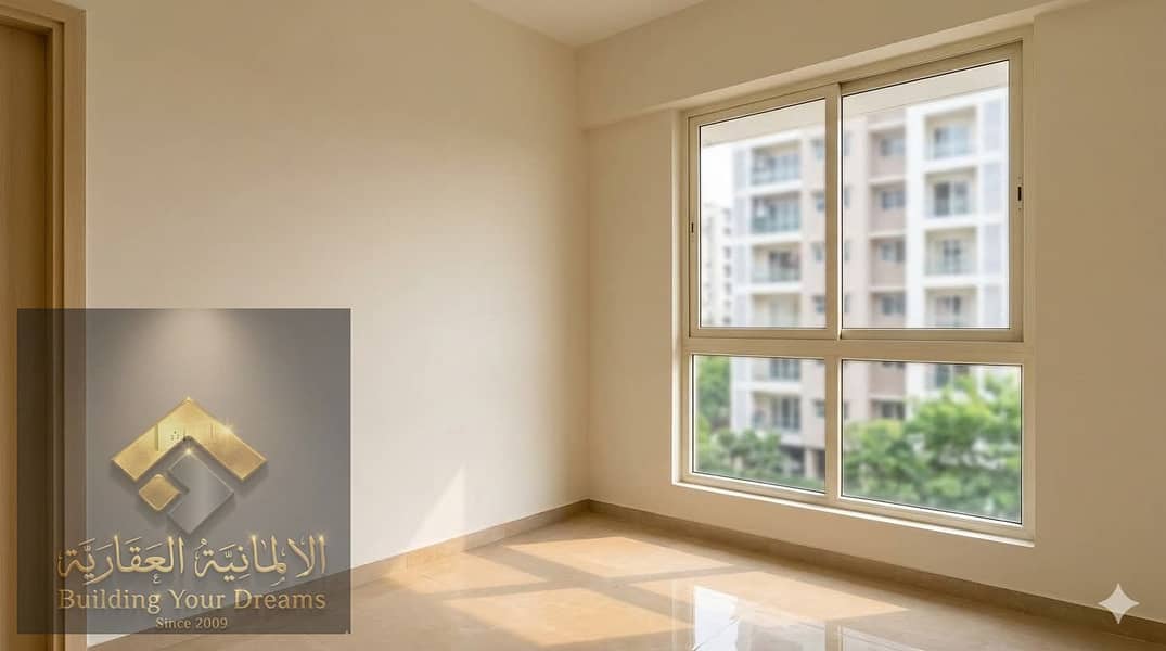 Apartment for sale with 3 bedrooms, 3 bathrooms, kitchen, and a two-piece reception on a repeated floor in Jannat Cairo new compound. - Ansicht 5