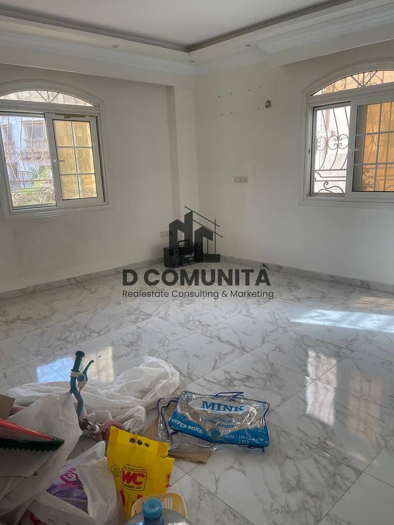 A distinctive residential opportunity for rent, an apartment with a practical design in the Defense National Villas area in the Southern Investors neighborhood in New Cairo. - Widok 2