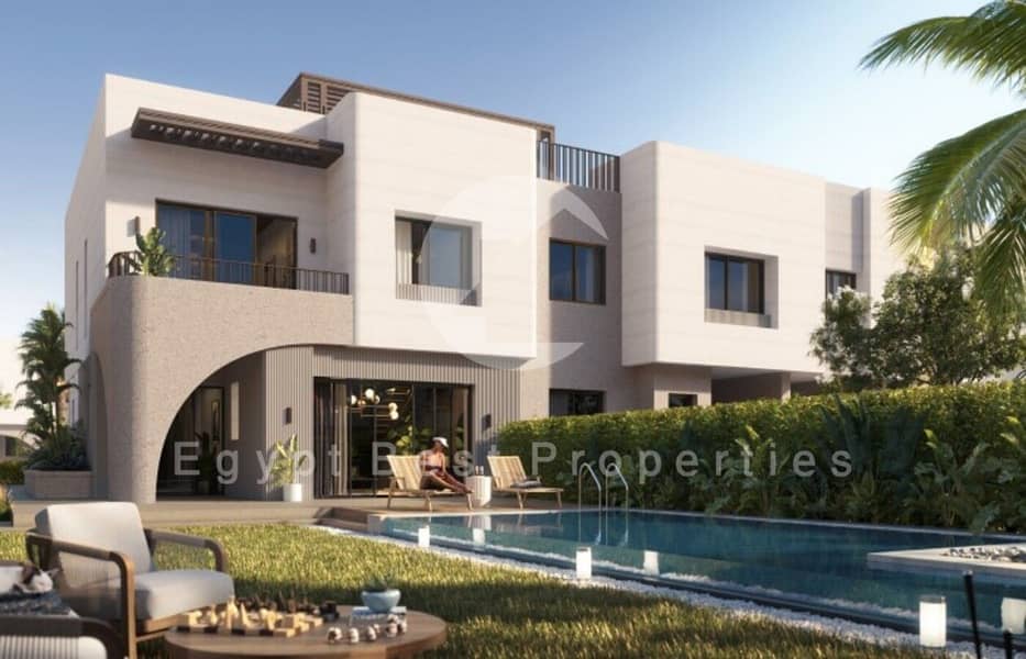 Best Sea View Location in Soma Bay | Fully Finished 2 Bedroom Twin House | Only 5% Down Payment & Up to 8 Years Installments - Widok 5