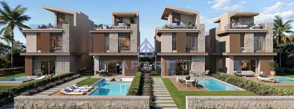 Last Twinhouse 4 Bedrooms Primum View Fully Finished Prime Location For Sale in Caesar Sodic installments Over 8 Years - North Coast - Widok 6