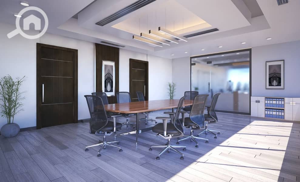 For rent in Trivium Mall, Zayed View, overlooking the plaza: a clinic, medical center, or laboratory with an area of 72 square meters, fully finishe - Widok 3