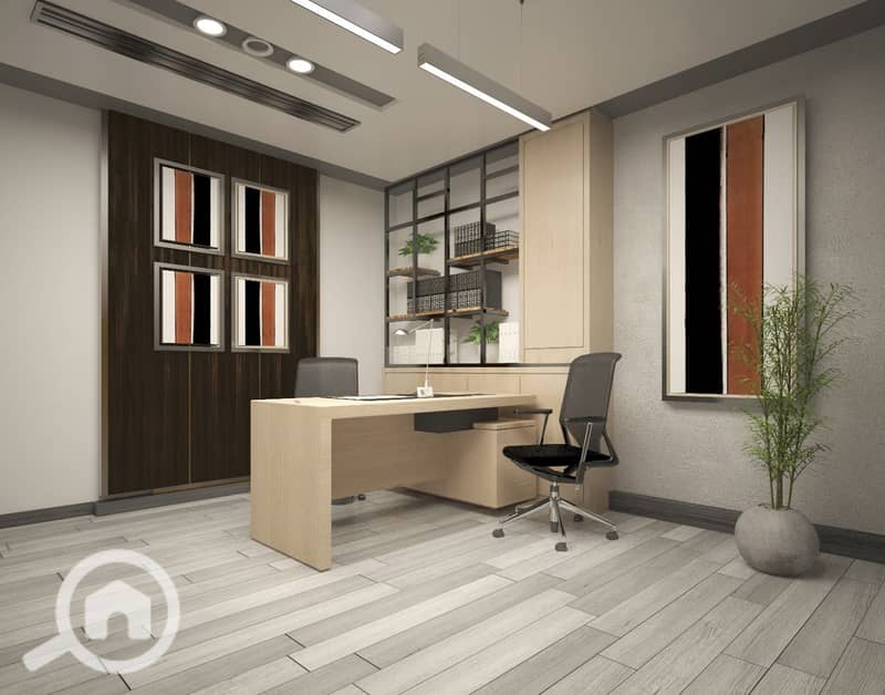 For rent in Trivium Mall, Zayed View, overlooking the plaza: a clinic, medical center, or laboratory with an area of 72 square meters, fully finishe - Widok 4