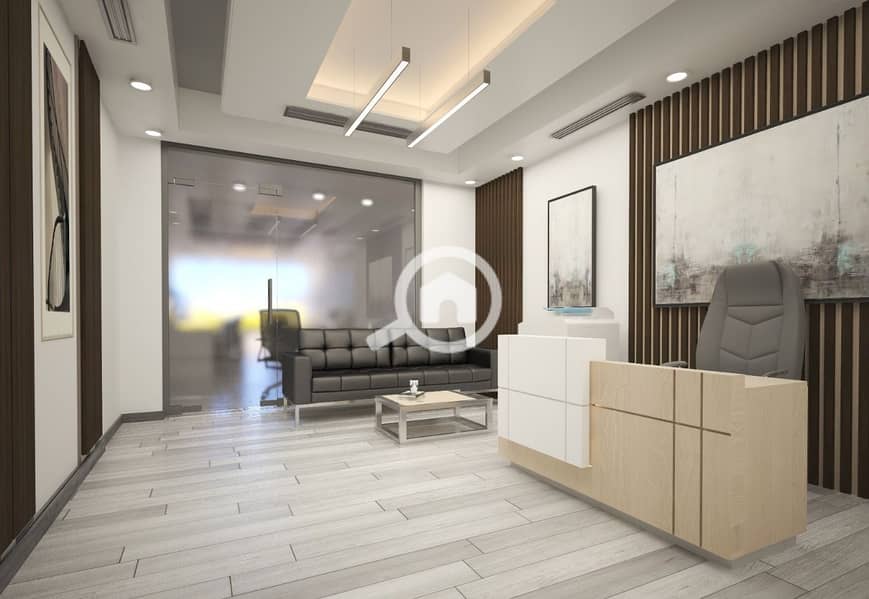 For rent in Trivium Mall, Zayed View, overlooking the plaza: a clinic, medical center, or laboratory with an area of 72 square meters, fully finishe - Widok 5