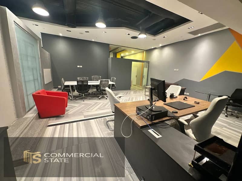 Finished Office at Pukka Mall 185m for Rent -New Cairo - Ansicht 2