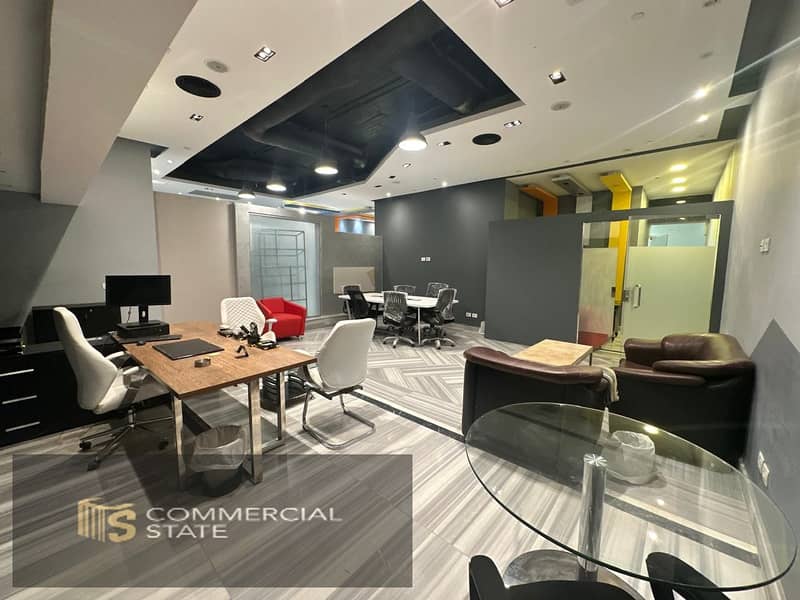 Finished Office at Pukka Mall 185m for Rent -New Cairo - Ansicht 3