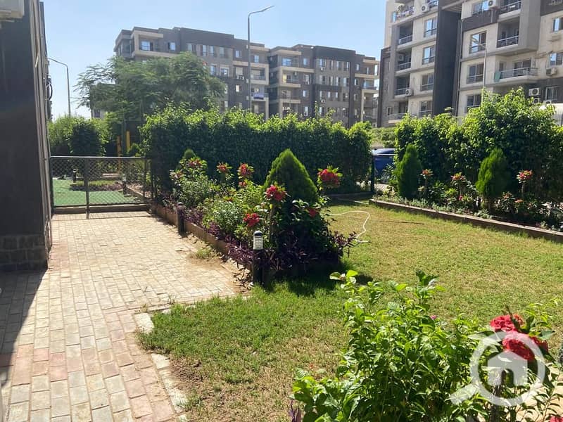 Furnished apartment for rent in Dar Misr 16 Compound, Sheikh Zayed Apartment area: 130 square meters 3 bedrooms, 2 bathrooms, reception, kitchen Raised ground floor with private garden Garden with landscaping and pergola - Ansicht 4