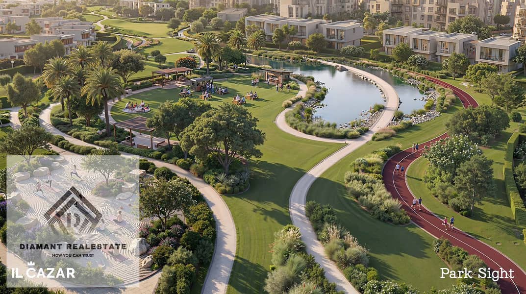 Pay only 112,000Dp Only and Own Apartment 2Bed with Panoramic view directly Iconic Tower, next to LaVista and Palm Hills in New Capital Over 10 years. - Widok 3