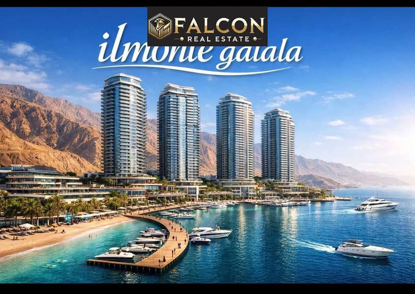Unfurnished apartment with a direct 360-degree sea view in the first iconic towers on the sea, Monte Galala, Ain Sokhna. Fully finished. Galala Tower - Więcej