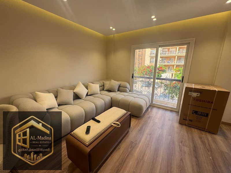 A great opportunity! First occupancy, ultra-super-lux furnished apartment in Al Rehab, two bedrooms, ideal location, fantastic price. - Ansicht 3