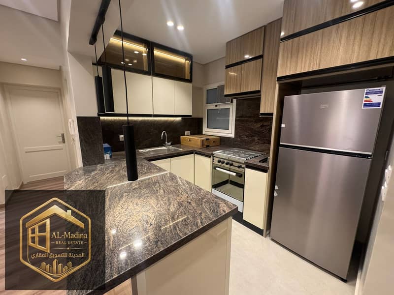 A great opportunity! First occupancy, ultra-super-lux furnished apartment in Al Rehab, two bedrooms, ideal location, fantastic price. - Mehr