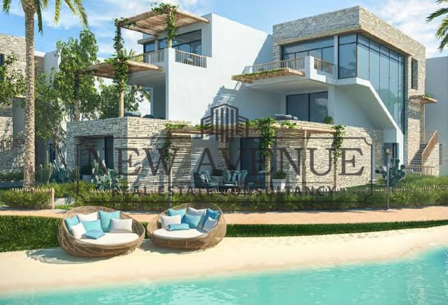 CHALET direct sea view in Sidi Abdelrahman - For Sale Masaya - Front and Back View on the Largest Lagoon - Fler