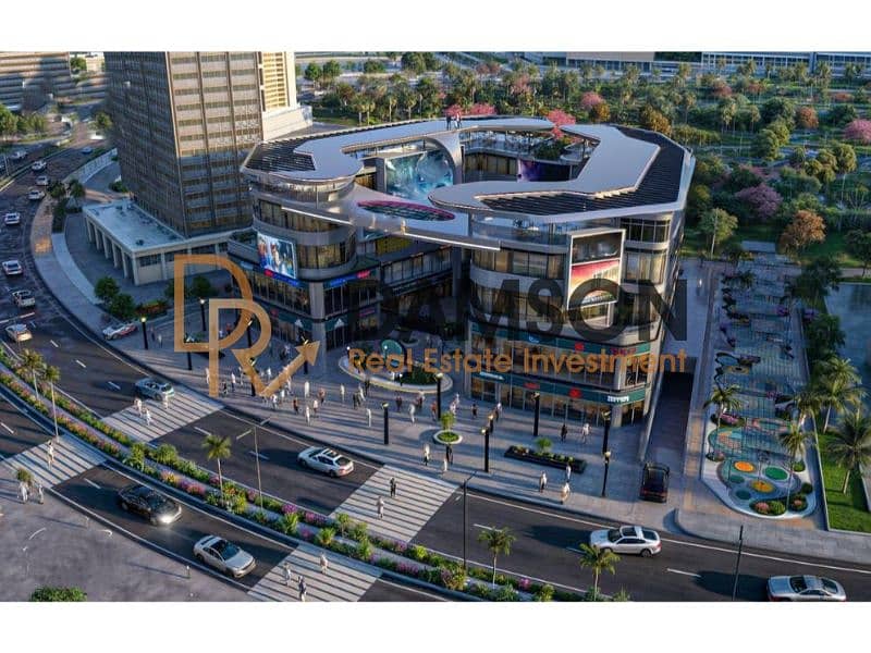 Own a shop for the first time in Fifth Settlement with a 100% return on the down payment, in Al Yasmeen services area, near major roads - Widok 2