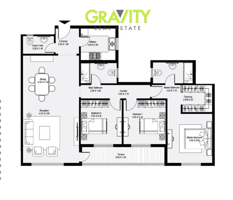 Own a ready 175 sqm, 3-bedroom apartment at Azalia October with a pool view, 20% down payment, and installments up to 5 years. - Widok 2