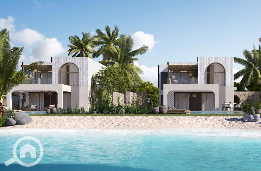 Corner townhouse villa for sale in The Med Ras El Hekma, North Coast - Widok 3