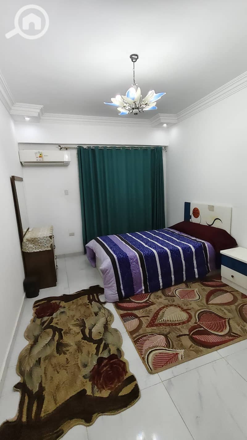 Furnished apartment for rent in the eighth district, ground floor, fully air-conditioned, 3 bedrooms, 2 bathrooms, kitchen, and a two-piece reception next to Spain Plaza mall. - Ansicht 4