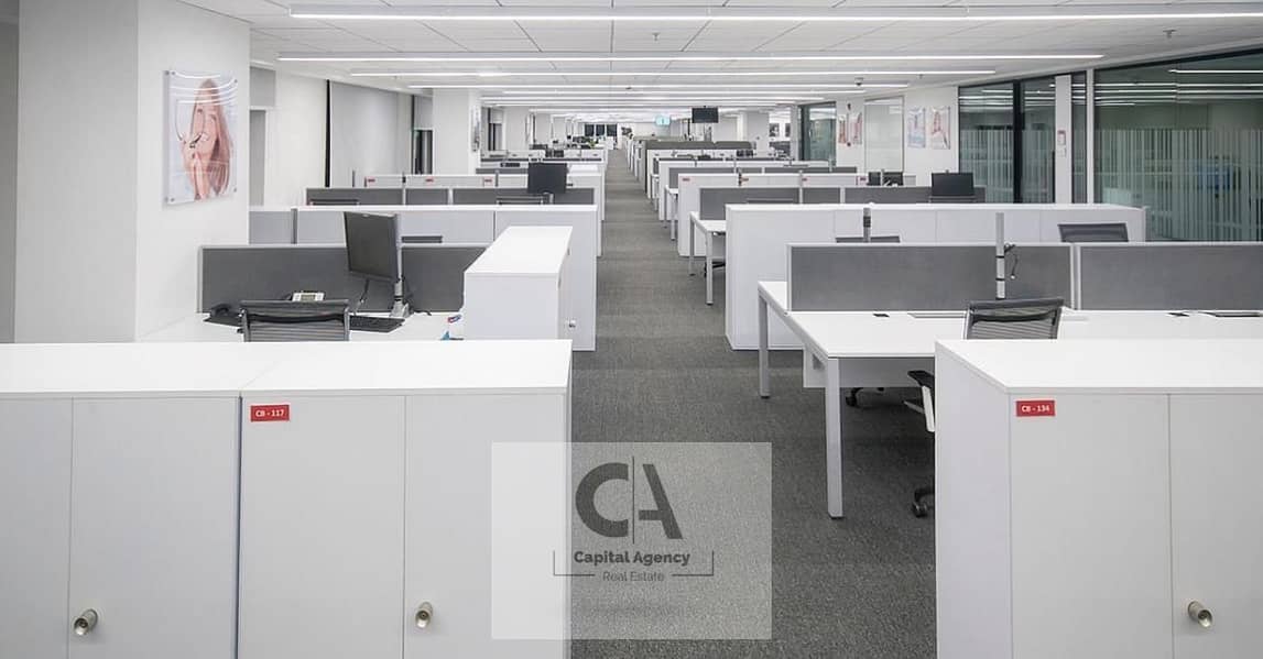 Office space for rent, 1570 sqm, fully finished with air conditioning - The Place Mivida - near Hyde Park and Sodic Eastown - Fifth Settlement - Widok 6