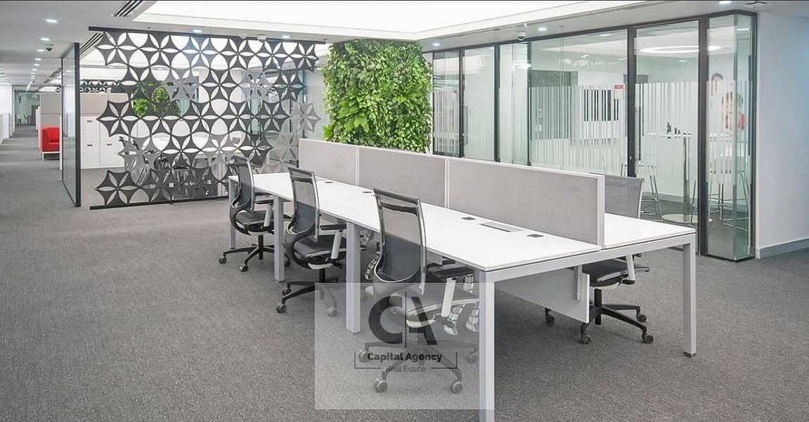 Office space for rent, 1570 sqm, fully finished with air conditioning - The Place Mivida - near Hyde Park and Sodic Eastown - Fifth Settlement - Więcej
