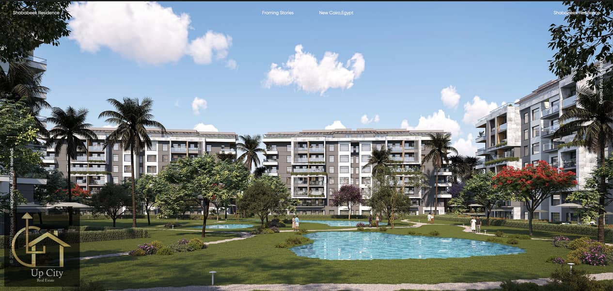 3 bedroom apartment landscape view with free club house for sale in new cairo shababeek compound - Widok 2