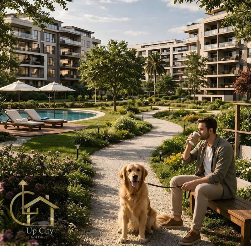 3 bedroom apartment landscape view with free club house for sale in new cairo shababeek compound - Widok 6