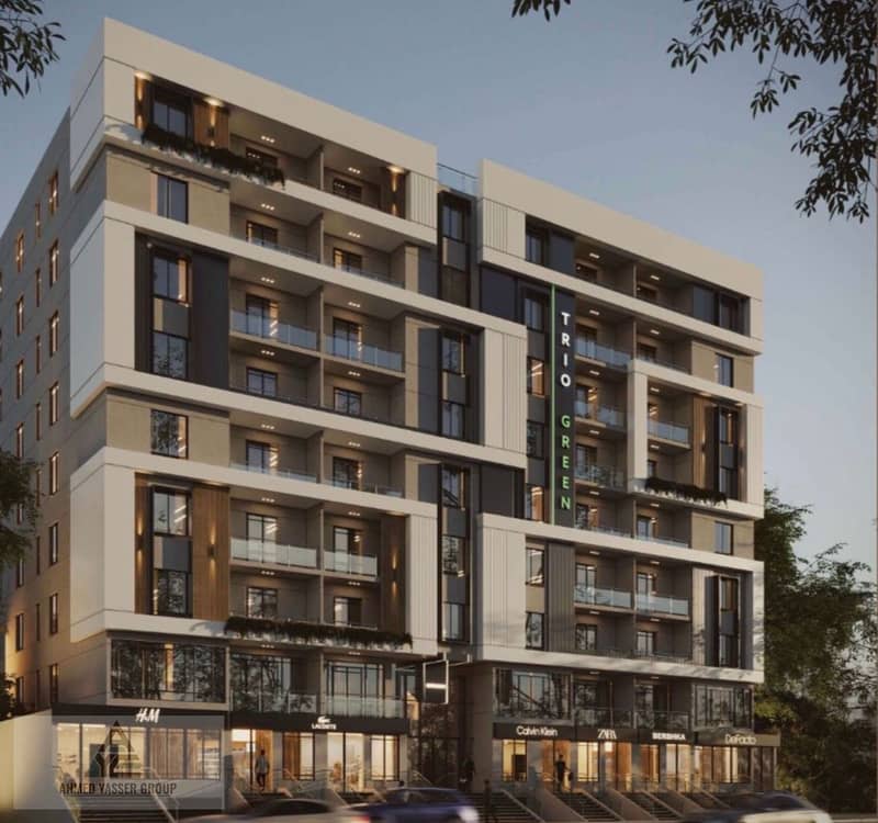 115 sqm Apartment for Sale in the Prestigious Trio Green Project in Mokattam Middle Plateau Featuring Luxurious Hotel-Style Entrances, Modern Design, - Widok 3