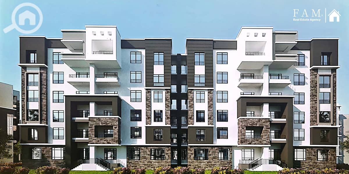 Installments at Cash Price! 107 SQM Prime Corner Unit for Sale in B14 Madinaty - Pure Northern Orientation - Widok 3