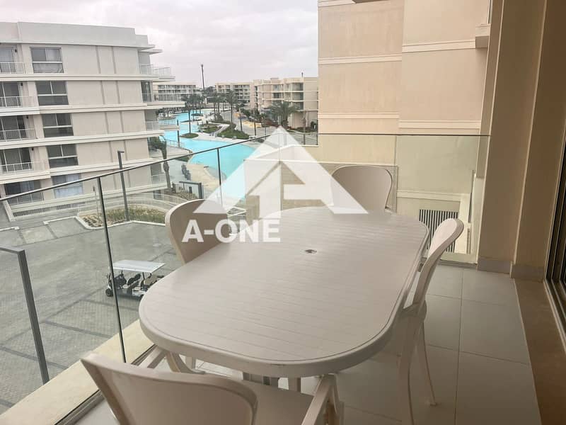 Chalet for rent with pool view at a very reasonable price in a prime location in Faya Marassi North Coast Sidi Abdel Rahman near Amwaj and stella - Widok 2