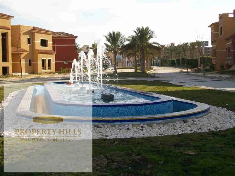 Ready for Viewing & Delivery twin Villa beside cairo festival city in Katameya Gardens  • Unit Type: Villa • Built-up Area: 525 m² • Garden Area: 256 m² • Location: Katameya Gardens – New Cairo • Status: Ready for viewing and delivery  Project Features: - Mehr