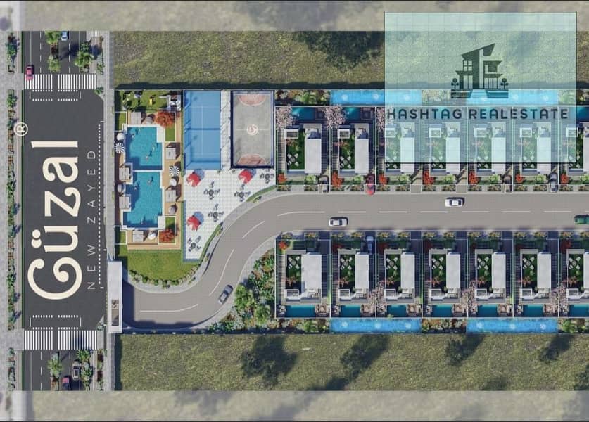 Own your villa next to Grand Heights and Mountain View with a 10% down payment over 8 years and receiving it in two years, with a visit to the actual site in the best location in New Sheikh Zayed. - Widok 4
