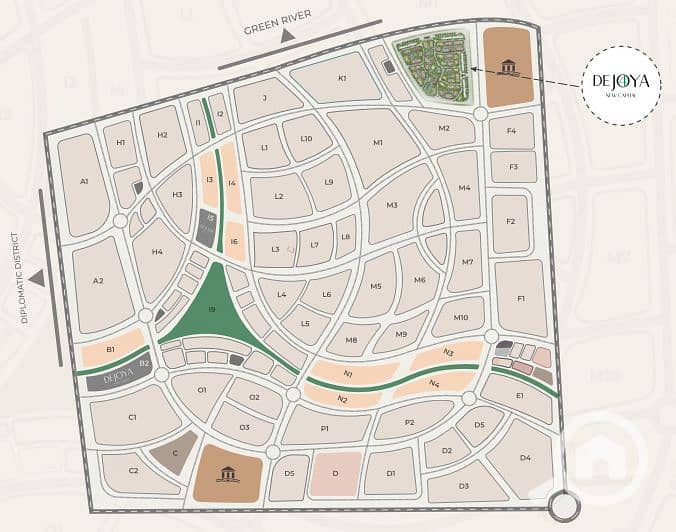 Duplex for sale ground and first floors with a garden – it's like living in a villa! Located in Dejoya 4 Compound R8 New Capital. - Ansicht 4
