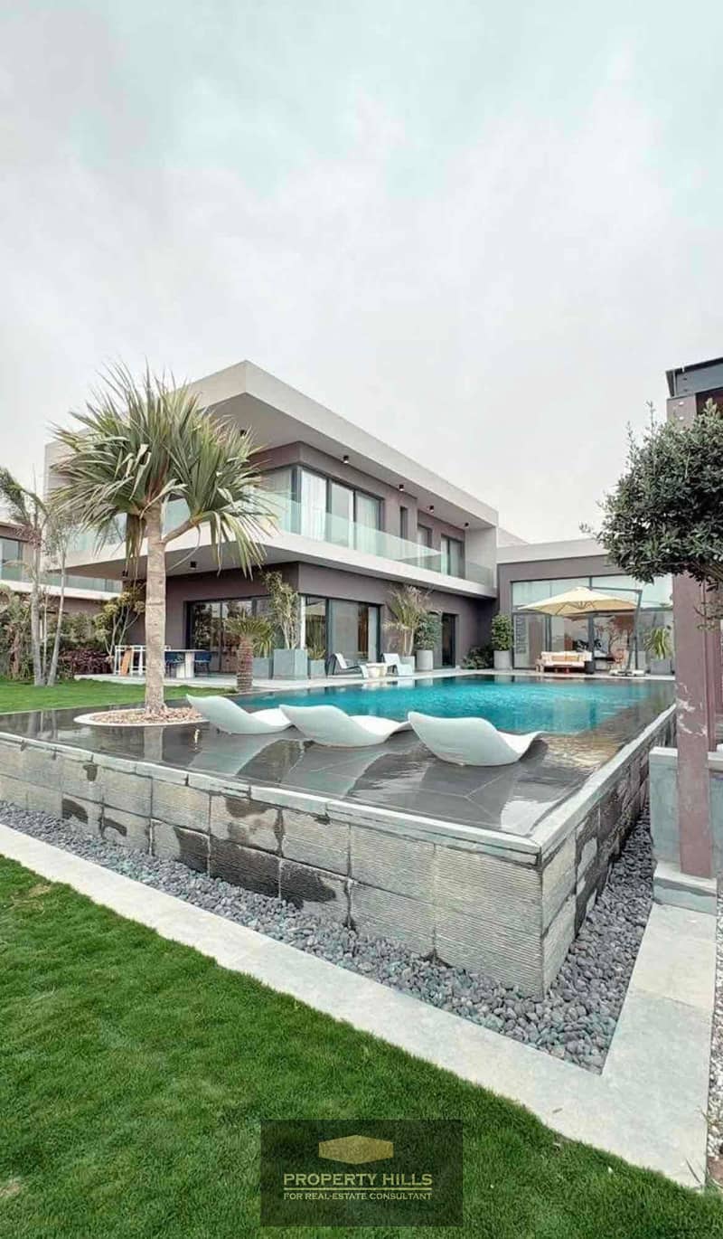 An independent villa with a huge swimming pool of 643 m² in Hassan Allam on Axis 26 at WEST MARK next to Rim Residence, La Vida Al Bustan, Al Bustan Residence, Wab Ville, and Joya. - Ansicht 3