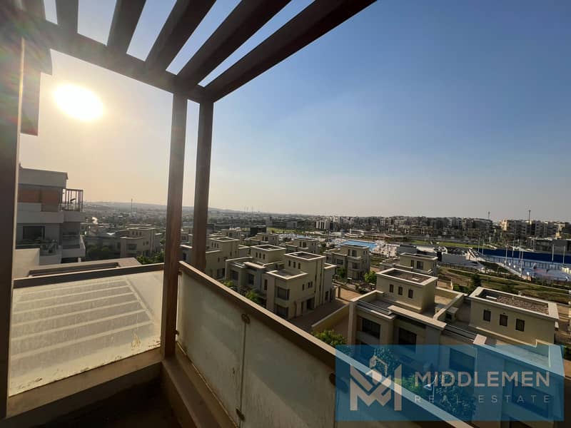 penthouse 286m + 145m roof Prime location Direct on Clubhouse & facing north sodic villette new cairo - Widok 4