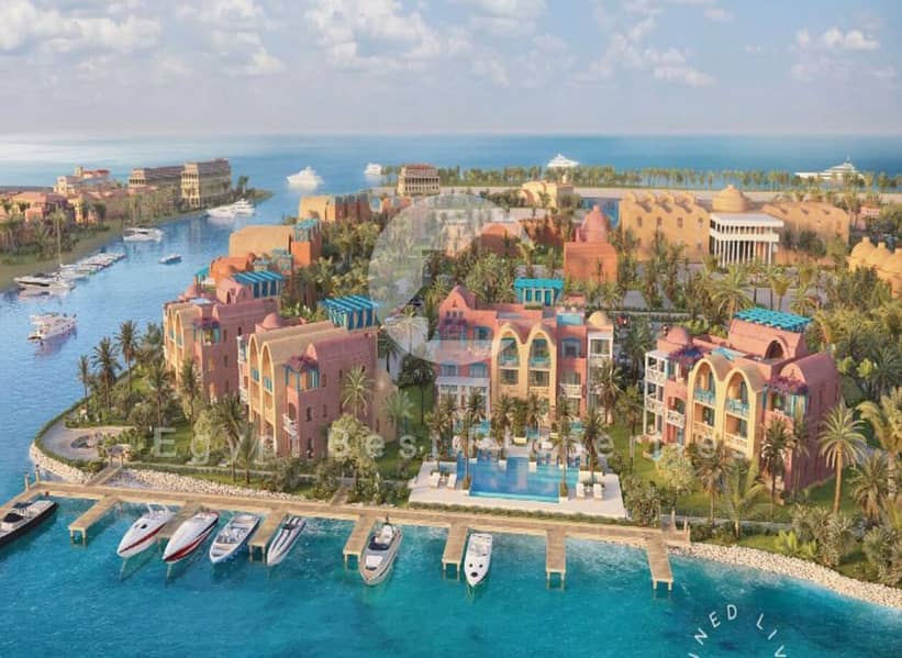 LIMITED OFFER DOUBLE VIEW CHALET FOR SALE WITH OLD PRICE IN GOUNA- RED SEA – pohled 2