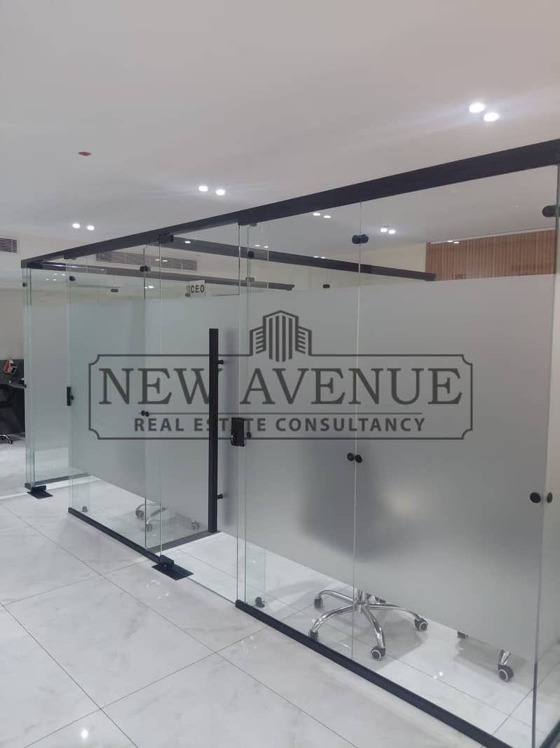 Best Price Office for Investment Fully Finished Direct on South 90 For Sale in 3 Skies Plaza New Cairo - Mehr