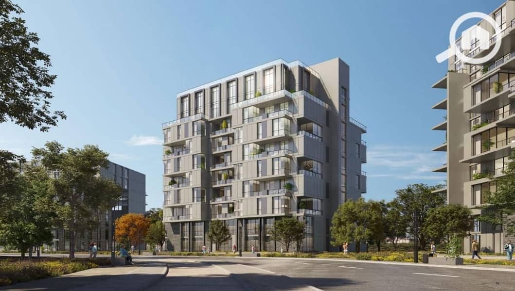 An apartment with hotel services, furnished with air conditioning, overlooking a landscape view in Sheikh Zayed, next to Arkan and behind Nile University. - Więcej